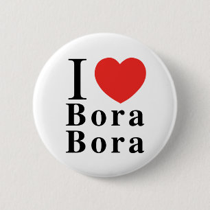 Badge Rond 5 Cm Bouton d'I [AMOUR] Bora Bora