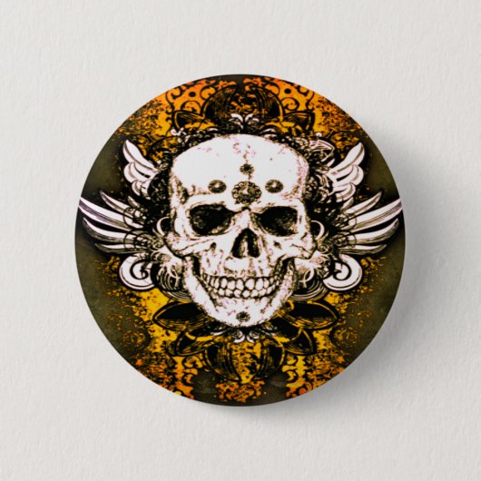 Badge Rond 5 Cm Bouton Dia de los muertos (Devant)