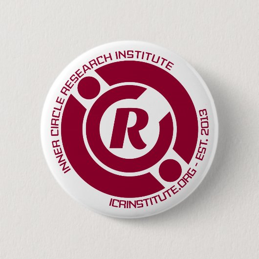 Badge Rond 5 Cm Bouton d'ICRI (Devant)