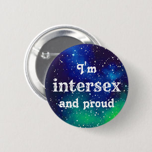 Badge Rond 5 Cm Bouton d'identité Galaxy personnalisable Intersex