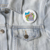 Badge Rond 5 Cm Bouton d'imbéciles d'avril (En situation)