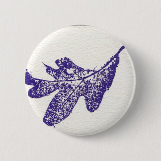 Badge Rond 5 Cm Bouton d'impression de la nature feuille
