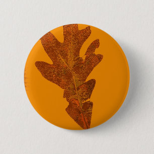 Badge Rond 5 Cm Bouton d'impression de la nature feuille