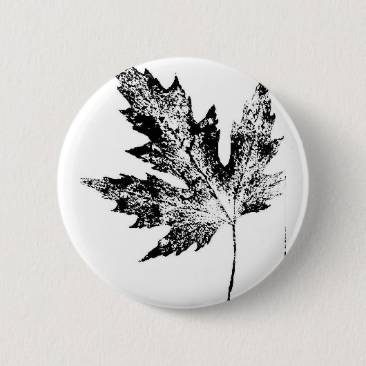 Badge Rond 5 Cm Bouton d'impression de la nature feuille (Devant)