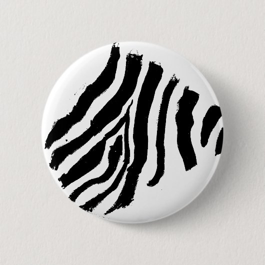 Badge Rond 5 Cm Bouton d'impression Zebra (Devant)