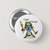 Badge Rond 5 Cm Bouton d'indigène de Tiki Hito (Devant & derrière)