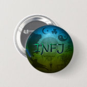 Badge Rond 5 Cm Bouton d'INFJ (Devant & derrière)