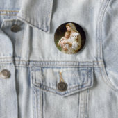 Badge Rond 5 Cm Bouton d'innocence de Bouguereau (En situation)