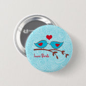 Badge Rond 5 Cm Bouton d'inséparables (Devant & derrière)