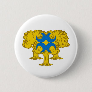 Badge Rond 5 Cm Bouton d'insigne Barony of Gyldenholt Populace