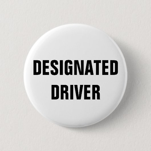 Badge Rond 5 Cm bouton d'insigne de conducteur désigné simple (Devant)