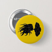 Badge Rond 5 Cm Bouton d'insigne de la Comté de Darton Populace (Devant & derrière)