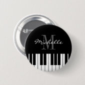 Badge Rond 5 Cm Bouton d'insigne de nom personnalisé avec touches  (Devant & derrière)