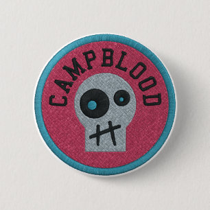 Badge Rond 5 Cm Bouton d'insigne du mérite de CampBlood Skully