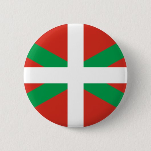 Badge Rond 5 Cm Bouton d'insigne Euskadi Drapeau Basque Ikurrin Ik (Devant)