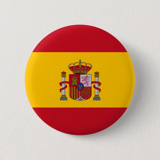 Badge Rond 5 Cm Bouton d'insigne rond drapeau d'Espagne (Devant)