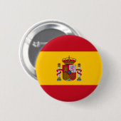 Badge Rond 5 Cm Bouton d'insigne rond drapeau d'Espagne (Devant & derrière)