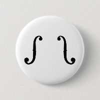bouton d'instrument de ficelle de F-trous