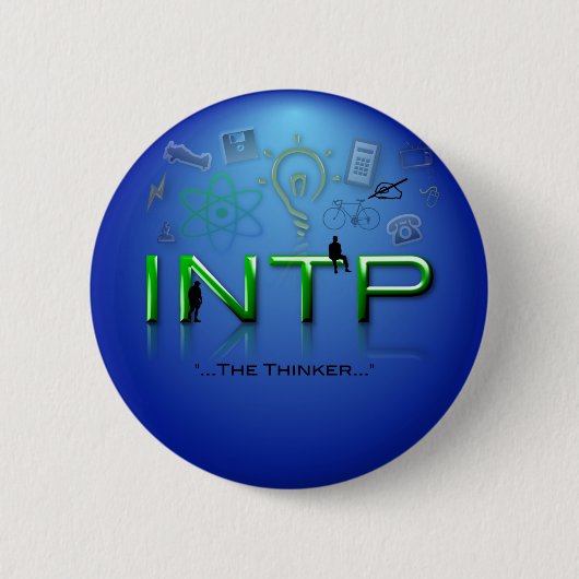Badge Rond 5 Cm Bouton d'INTP (Devant)