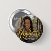 Badge Rond 5 Cm Bouton Diplôme photo (Devant & derrière)