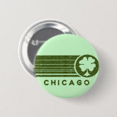 Badge Rond 5 Cm Bouton d'Irlandais de Chicago (Devant & derrière)