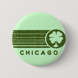 Badge Rond 5 Cm Bouton d'Irlandais de Chicago