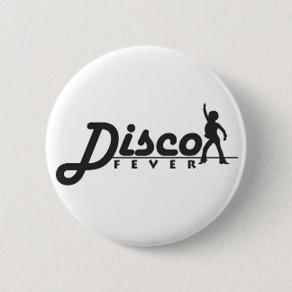 Badge Rond 5 Cm Bouton Disco Fever