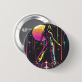 Badge Rond 5 Cm Bouton Disco Party (Devant & derrière)