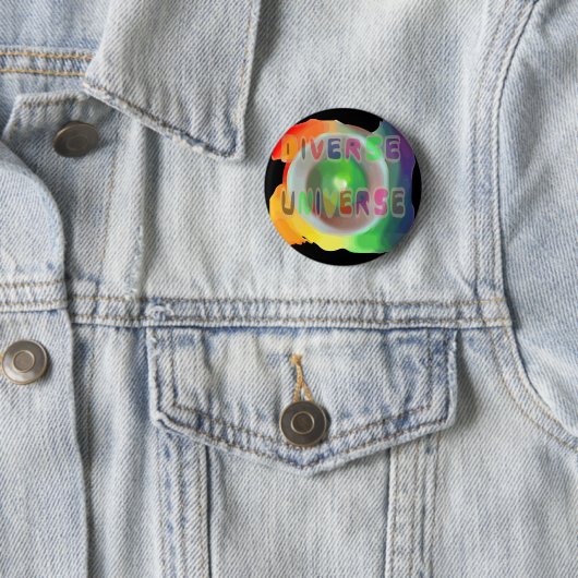 Badge Rond 5 Cm Bouton Diverse Universe (En situation)
