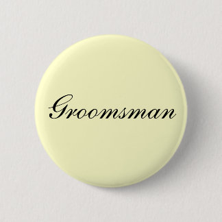 Badge Rond 5 Cm Bouton d'ivoire de Groomsman