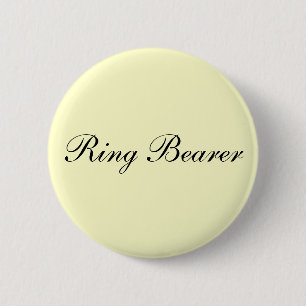 Badge Rond 5 Cm Bouton d'ivoire de porteur d'alliances