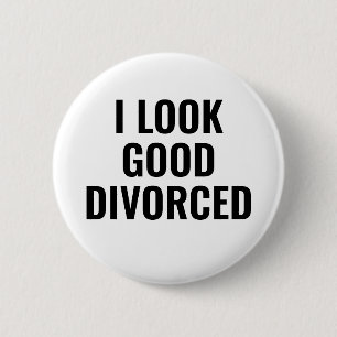 Badge Rond 5 Cm Bouton Divorcé