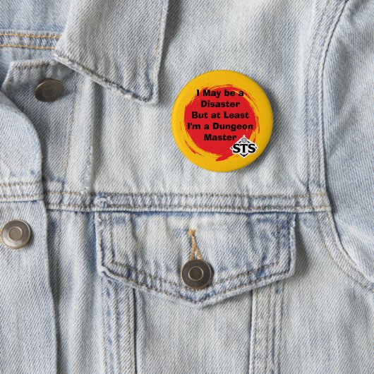 Badge Rond 5 Cm Bouton DM de désastre (En situation)