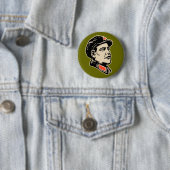 Badge Rond 5 Cm Bouton d'Oba Mao (En situation)