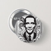 Badge Rond 5 Cm Bouton d'Obama (Devant & derrière)
