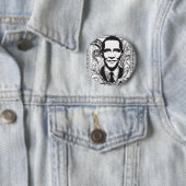 Badge Rond 5 Cm Bouton d'Obama (En situation)