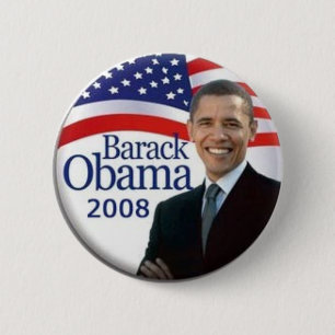 Badge Rond 5 Cm Bouton d'Obama