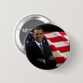 Badge Rond 5 Cm Bouton d'Obama (Devant & derrière)