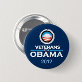 Badge Rond 5 Cm Bouton d'Obama 2012 (Devant & derrière)