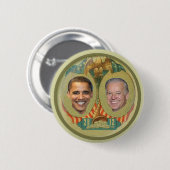 Badge Rond 5 Cm Bouton d'Obama 2012 (Devant & derrière)