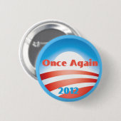 Badge Rond 5 Cm Bouton d'Obama 2012 (Devant & derrière)