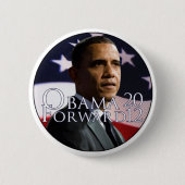 Badge Rond 5 Cm Bouton d'Obama 2012 (Devant)