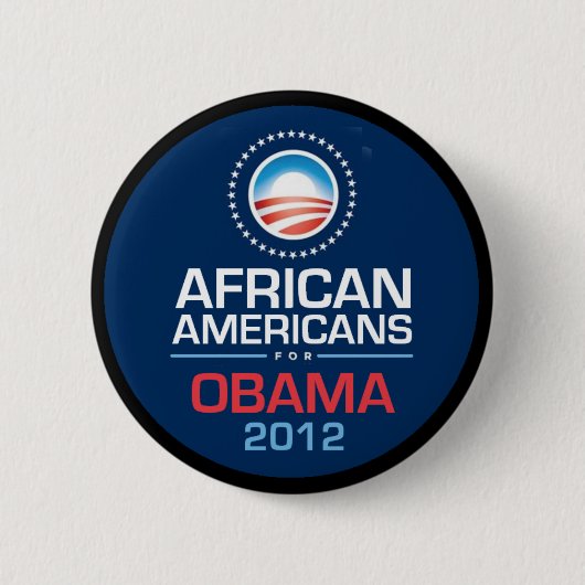 Badge Rond 5 Cm Bouton d'Obama 2012 (Devant)