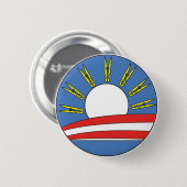 Badge Rond 5 Cm Bouton d'Obama 2012 (Devant & derrière)