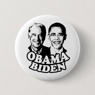 Badge Rond 5 Cm Bouton d'Obama Biden