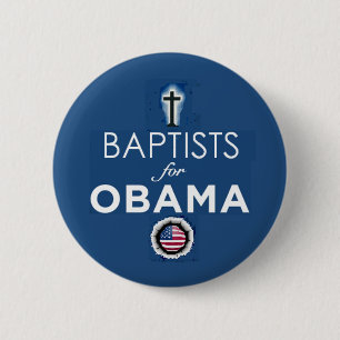Badge Rond 5 Cm Bouton d'OBAMA de BAPTISTES