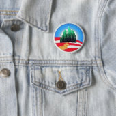 Badge Rond 5 Cm Bouton d'Obama once (En situation)