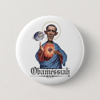 Badge Rond 5 Cm Bouton d'Obamessiah