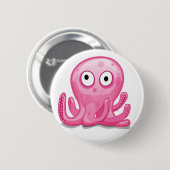 Badge Rond 5 Cm Bouton d'Octapoda (Devant & derrière)