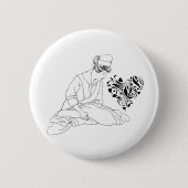 Badge Rond 5 Cm Bouton Docteur (Devant)